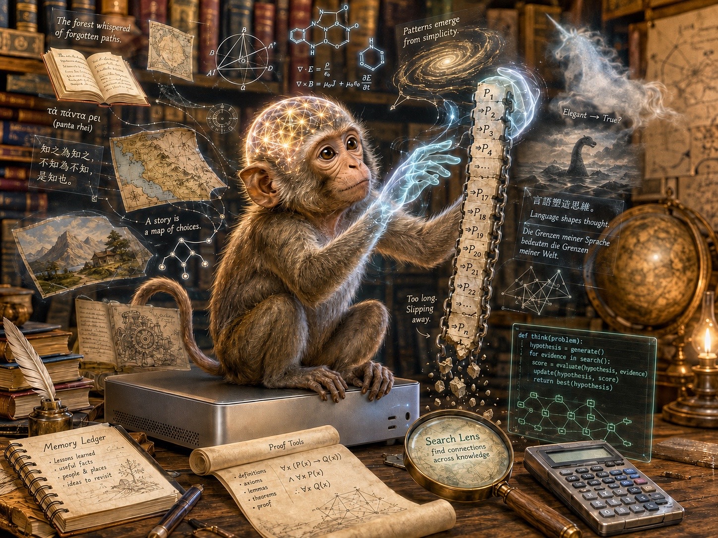 Hypothetischer 50-g-Primate: Lokale KI zwischen Marmoset und Makak